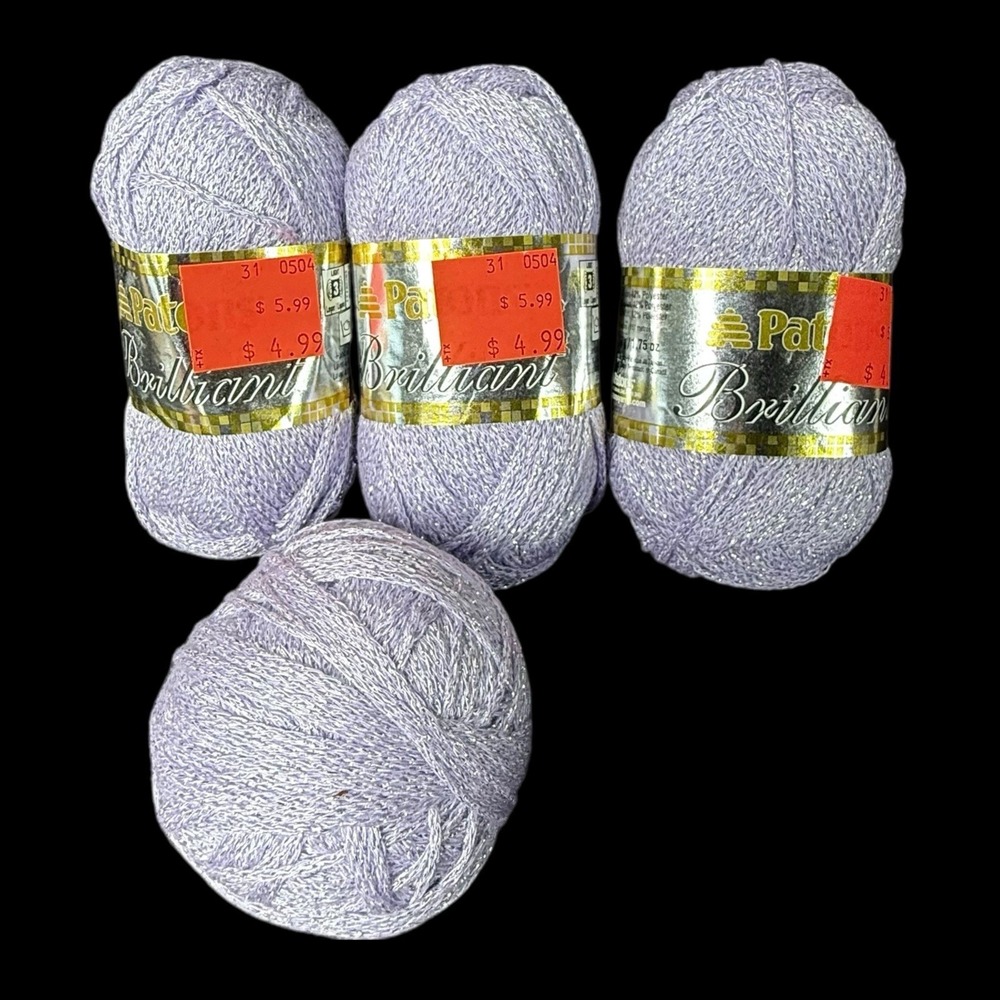Patons Brilliant Lilac luster Set of 3‎ New and Extra